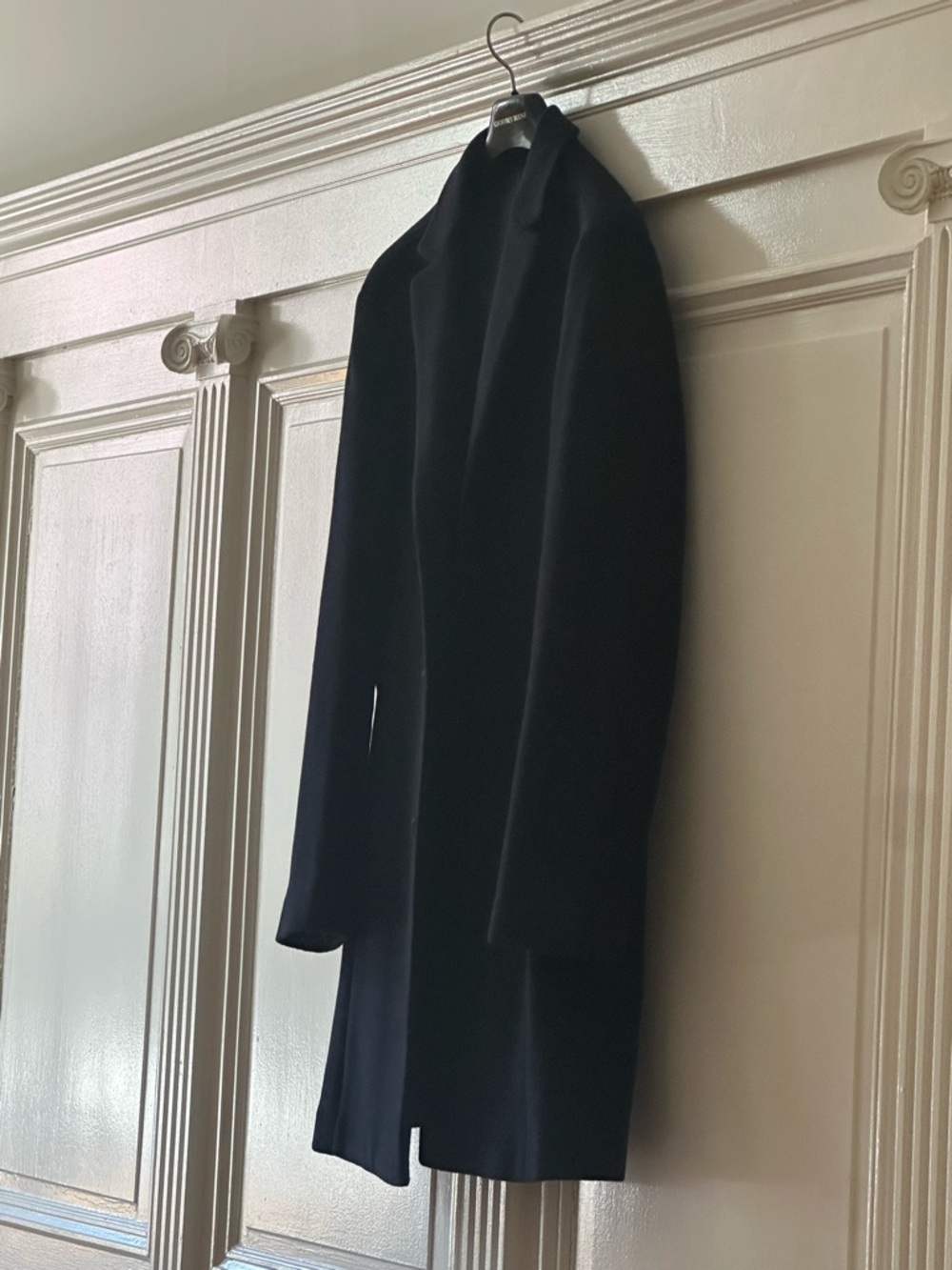Reiss Black Long Trench Coat